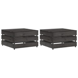 Mese de grădină din paleți, 2 buc., lemn de pin tratat