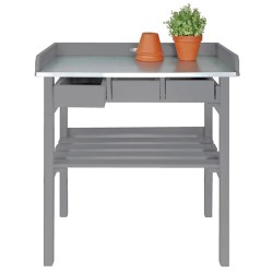 Esschert design banc de lucru pentru grădină, gri, cf29g