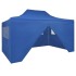 42512 foldable tent pop-up with 4 side walls 3x4,5 m blue