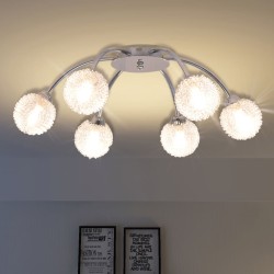 Lustră cu 6 becuri led g9 240 w