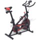 Bicicletă antrenament fitness, cu senzor puls, negru și roșu Bicicletă antrenament fitness, cu senzor puls, negru și roșu