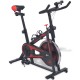 Bicicletă antrenament fitness, cu senzor puls, negru și roșu Bicicletă antrenament fitness, cu senzor puls, negru și roșu