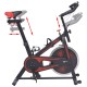 Bicicletă antrenament fitness, cu senzor puls, negru și roșu Bicicletă antrenament fitness, cu senzor puls, negru și roșu