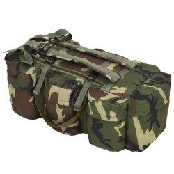 Geantă 3-în-1 în stil militar, 45 l, camuflaj