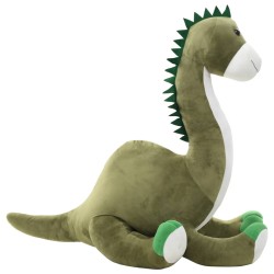 Jucărie dinozaur brontosaurus, verde, pluș