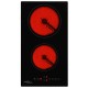 Plită ceramică cu 2 arzătoare, control tactil, 3000 w