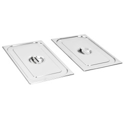 Capace pentru tavă gn 1/1, 2 buc., oțel inoxidabil