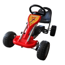 Kart cu pedale go kart, roșu