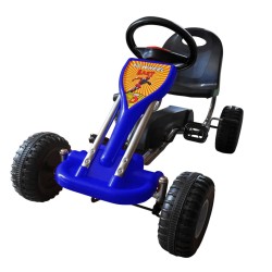 Kart cu pedale go kart, albastru