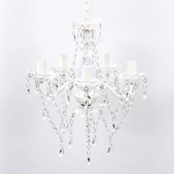 Candelabru, 5 becuri, transparent