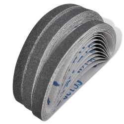 Airpress curele șlefuitoare pneumatice, 30 buc, granulație 60, 80, 120