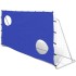 Poartă fotbal cu perete țintă 240x92x150cm oțel calitate înaltă