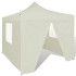 41464 cream foldable tent 3 x 3 m with 4 walls