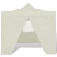 41464 cream foldable tent 3 x 3 m with 4 walls