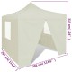 41464 cream foldable tent 3 x 3 m with 4 walls