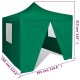 41468 green foldable tent 3 x 3 m with 4 walls