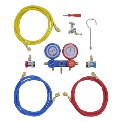141656 set manometru cu 2 căi în trusă de scule
