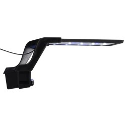 Lampă led pentru acvariu, cu clemă, albastru/alb, 25-45 cm