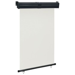 Copertină laterală de balcon, crem, 125 x 250 cm