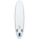 Set placă stand up paddle sup surf gonflabilă, albastru și alb