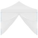 Cort petrecere pliabil cu 8 pereți laterali, alb, 3 x 9 m