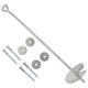 Ancore de sol, 4 buc., 10 x 60 cm, metal galvanizat Ancore de sol, 4 buc., 10 x 60 cm, metal galvanizat