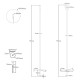 Ancore de sol, 4 buc., 10 x 60 cm, metal galvanizat Ancore de sol, 4 buc., 10 x 60 cm, metal galvanizat