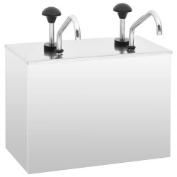 Dozator de sos, 2 x 3,5 l, oțel inoxidabil