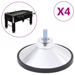 Picioare de masă de fotbal, 4 buc., crom m10