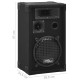 Boxe hifi pasive de scenă profesionale, 2 buc., negru, 800 w