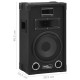 Boxe hifi de scenă pasive profesionale, 2 buc., negru, 800 w
