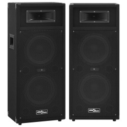 Boxe hifi pasive de scenă profesionale, 2 buc., negru, 1000 w