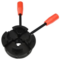 Mandrină pentru lemn, cu 4 fălci, conexiune m33, 100 mm, oțel