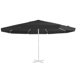 Pânză de schimb umbrelă de soare de exterior negru 515 cm