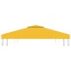 Acoperiș de pavilion, 2 niveluri, galben, 3x3 m, 310 g/m²