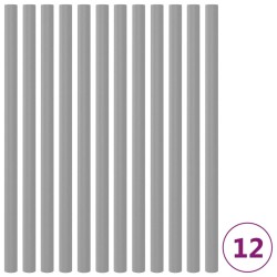 Manșoane din spumă stâlp trambulină, 12 buc., gri, 92,5 cm