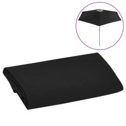 Pânză de schimb umbrelă de soare de exterior, negru, 300 cm