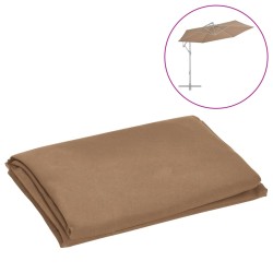 Pânză de schimb umbrelă de soare, gri taupe, 300 cm