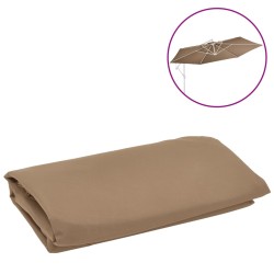 Material textil de schimb pentru umbrelă cantilever, gri taupe, 350 cm