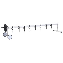 Derulator prelată de piscină cu bază din oțel inoxidabil