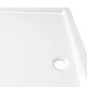Cădiță de duș dreptunghiulară din abs, alb, 80x120 cm