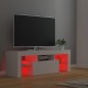 Comodă tv cu lumini led, alb, 120x35x40 cm