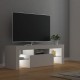Comodă tv cu lumini led, alb, 120x35x40 cm