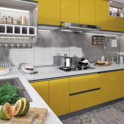 Folie de mobilier autoadezivă auriu extralucios 500x90 cm pvc