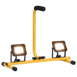 Proiector cu led și mâner, 2x10 w, alb cald