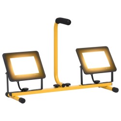 Proiector cu led și mâner, 2x50 w, alb cald