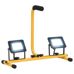 Proiector cu led și mâner, 2x20 w, alb rece