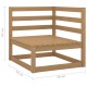 Set mobilier grădină&perne 2 piese, maro miere lemn masiv pin Set mobilier grădină&perne 2 piese, maro miere lemn masiv pin