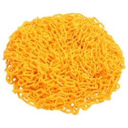 Lanț de avertizare, galben, 100 m, ø6 mm, plastic