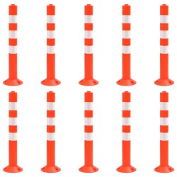 Bornă de control trafic, 10 buc., 75 cm, pe